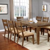 Ava CM3287T Dining Table 7Pc Set in Light Oak w/Options