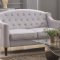 Freesia Sofa & Loveseat Set 52715 in Light Gray by Acme