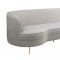 Flare Sofa TOV-L6191 in Cream Velvet by TOV Furniture