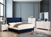 Anabelle 5Pc Bedroom Set CM7677NV in Navy Fabric w/Options