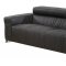 Nalah Sofa & Loveseat Set in Black Leather by Whiteline