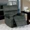 Bainville Recliner Sofa CM6613 in Gray Fabric w/Options