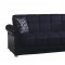 Avalon Prusa Black Sofa Bed in Fabric by Casamode w/Options