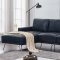 Narrot Sectional Sofa 508800 in Navy Blue Leatherette by Coaster