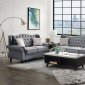 Hannes Sofa 53280 in Gray Fabric by Acme w/Options