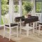 Raegan II 5Pc Counter Ht Dinette Set CM3197PT in Antique White