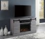 Amrita TV Stand w/Fireplace 91616 in Gray Oak by Acme