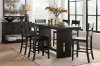 Haddie 5Pc Counter Ht Dining Set 72220- Distressed Walnut - Acme