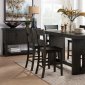 Haddie 5Pc Counter Ht Dining Set 72220- Distressed Walnut - Acme