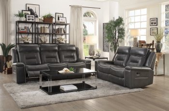 Darwan Recliner Sofa 9999DG in Dark Gray by Homelegance [HES-9999DG-Darwan]