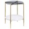 Jonelle Coffee Table 3Pc Set 710338 White & Gold by Coaster