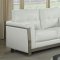 Nanette Sofa CM6425WH in White Breathable Leatherette w/Options