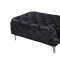 Mercer 646BL Sofa in Black Velvet Fabric w/Optional Items