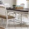 Simpson Dining Table 105181 in Vintage White - Coaster w/Options