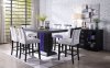 Bernice 5Pc Counter Ht Dining Set 70655 in Black by Acme