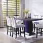 Bernice 5Pc Counter Ht Dining Set 70655 in Black by Acme