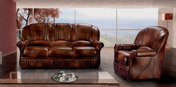 Monica Sofa in Full Leather by ESF w/Options [EFS-Monica]