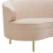 Baila Sofa TOV-S177 in Champagne Velvet Fabric by TOV Furniture