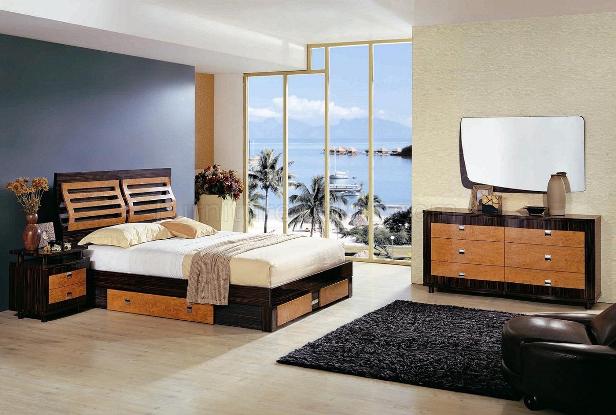 contemporary cherry bedroom furniture