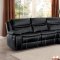 Bastrop Motion Sectional Sofa 8230BLK in Black by Homelegance