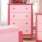 Marlee 4Pc Youth Bedroom Set CM7651PK in Pink w/Options