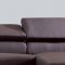 Melody Sectional Sofa in Chocolate Leather by Whiteline Imports