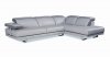 8754 Sectional Sofa in Full Grey Italian Leather by J&M