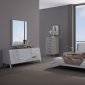 Bahamas Bedroom in High Gloss Taupe by Whiteline w/Options