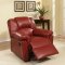 F6678 Motion Sofa in Burgundy Bonded Leather by Boss w/Options