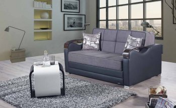 Etro Prime Loveseat Sleeper in Gray Fabric by Mobista [MTLS-Etro Prime Gray]