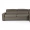 Sacha Sectional Sofa Bed in Dark Grey Full Leather by VIG