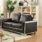 Monika Sofa CM6423GY in Dark Gray Breathable Leatherette