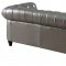 Zahara Sofa TOV-S24 in Silver Leatherette by TOV Furniture