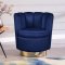 Lily Accent Chair 578 in Navy Velvet by Meridian