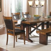 Aberdeen 5378-72 Dining Table by Homelegance in Brown w/Options