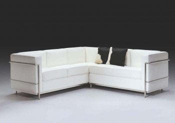 White Leather Ultra Modern Sectional Sofa [VGSS-F02L]