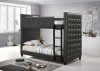 Helms Bunk Bed 405061 in Grey Leatherette by Coaster