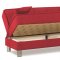 Smart Fit Sofa Bed in Red Fabric by Casamode