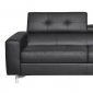 Tevere Sofa Bed 54228 in Black Top Grain Leather by Acme