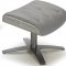 Karma Lounge Chair in Grey Leather by J&M w/Options