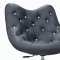 Sandy Swivel Chair in Black Leatherette by Whiteline Imports