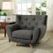 Carin Sofa & Loveseat Set CM6134GY in Gray Fabric w/Options