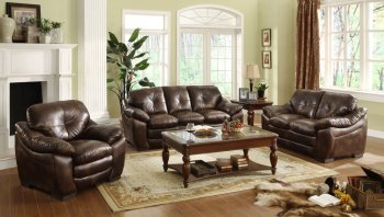 CM6630 Hastings Sofa in Brown Leather-Like Fabric w/Options [FAS-CM6630 Hastings]