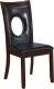 D5003DC Dining Chair Set of 4 in Dark Brown PU by Global