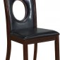 D5003DC Dining Chair Set of 4 in Dark Brown PU by Global