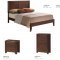 Corra Bedroom 5Pc Set in Dark Merlot by Global w/Options