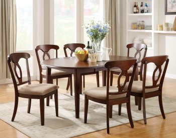 102991 Liam Dining Table in Cherry by Coaster w/Options [CRDS-102991 Liam]