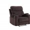 Aulada Motion Sofa 56905 in Chocolate Fabric by Acme w/Options