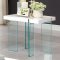 Thorold 3Pc Coffee & End Table Set CM4055 in White & Glass