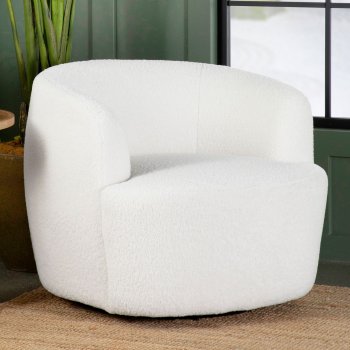 Hudson Swivel Accent Chair 905726 Natural by Coaster [CRAC-905726 Hudson]